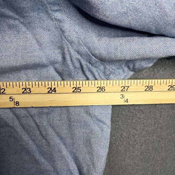 UNTUCKit Shirt Men XXL Blue Cotton Button Up Casual Work Adult 2XL Long Sleeve - Picture 5 of 7